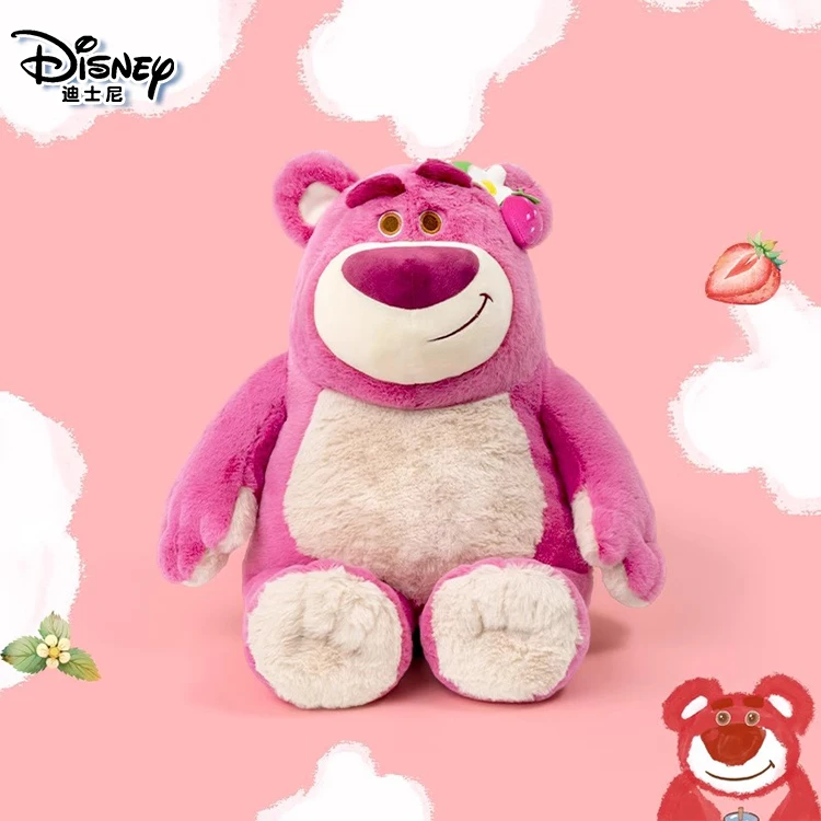 Disney Toy Story 4 Lotso Kawaii Strawberry Bear Stuffed Toys Cartoon&Cute The Bear Plush Dolls Birthday Gift For Kids Girlfriend