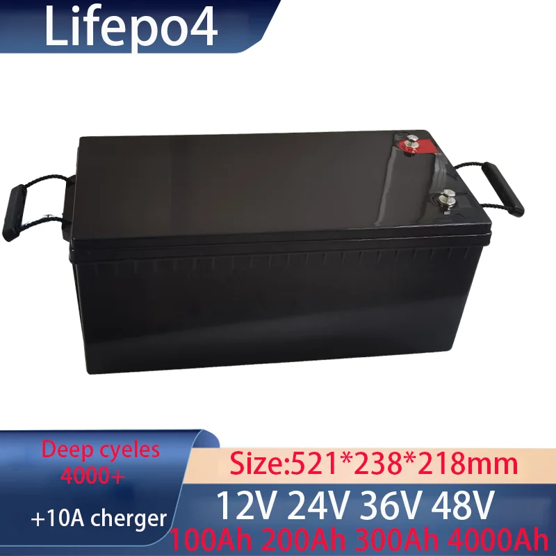 

12V 200AH 300AH 400Ah 24V 150Ah 200Ah 36V 48V 100Ah Lifepo4 lithium battery eu deep cycle for car audio solar system boat