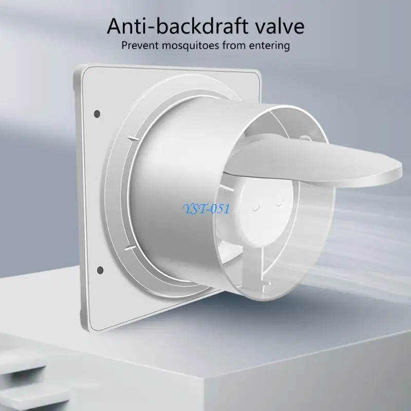 E15A Ventilador ventilación detección humedad Pequeño 4 pulgadas Sistema escape baño tranquilo Flujos a