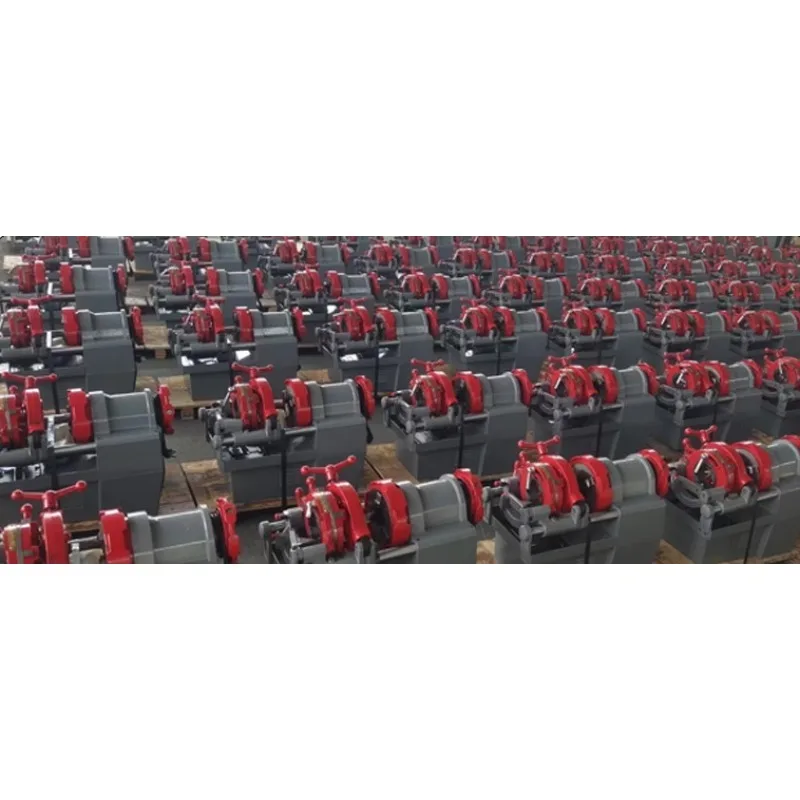 Máquina elétrica de corte e rosqueamento de tubos, 2 polegadas, totalmente automática, máquina de rosqueamento de aço redondo