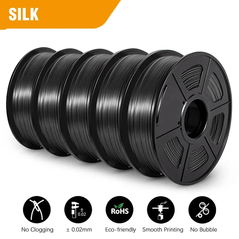 JAYO 3D-Drucker-Filament PLA Plus/PLA Matt PETG/Silk/PLA/ABS 5 Rollen 1,75 mm Umweltfreundliches Material für 3D-Stifte & Drucker DIY-Geschenk – Detail 4