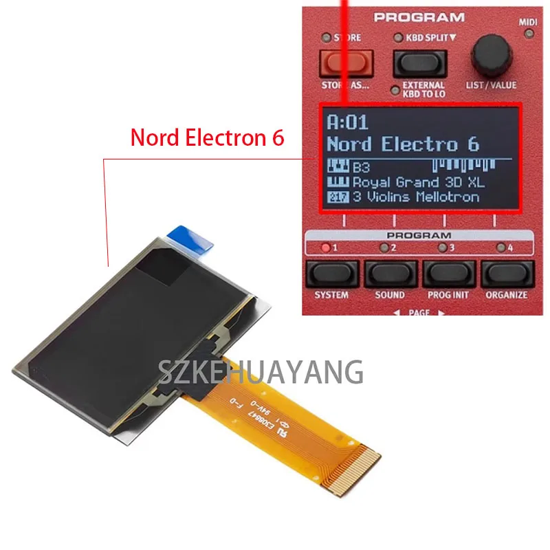 新しいoledディスプレイlcdスクリーン-nord-electron-6-6d-61-nord-stage-3用