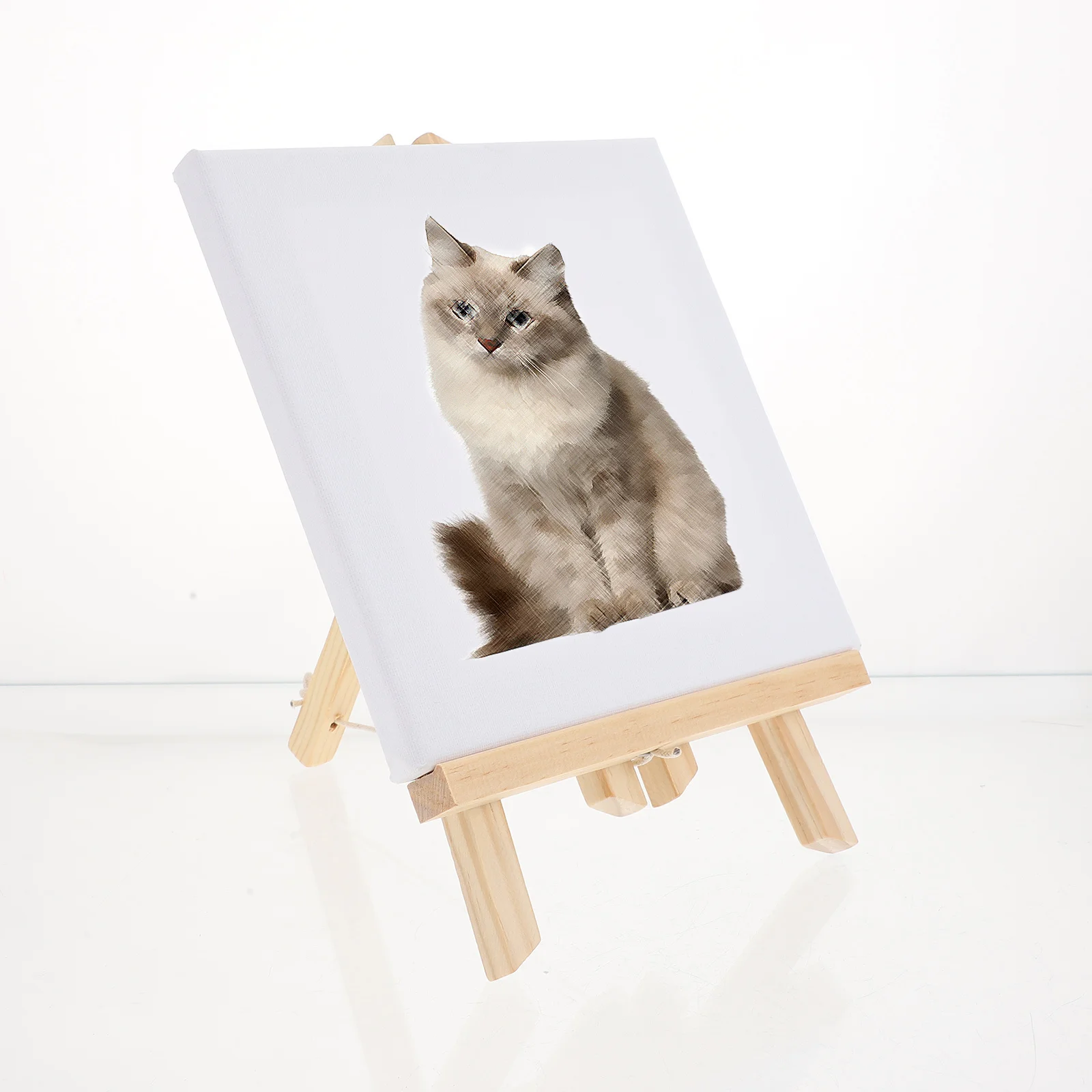 

1Set Wooden Mini Painting Easel Durable Practical Drawing Stand Indoor Outdoor Art Display Multi-Purpose Mini Painting Frame