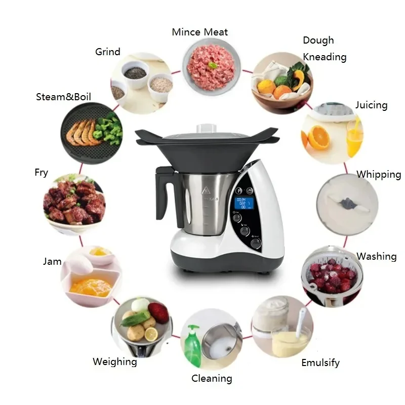 Multifunctional food processor Thermal smart cooker Kitchen robot Automatic cooking machine Cooking robot