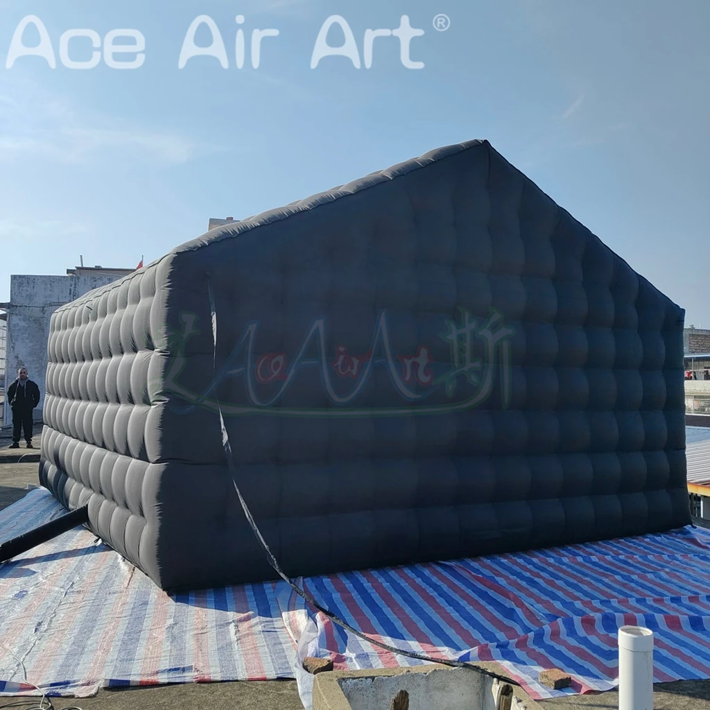 Large Inflatable Nightclub Cube Tent House for Night Club Event Exhibition Wedding Party Use