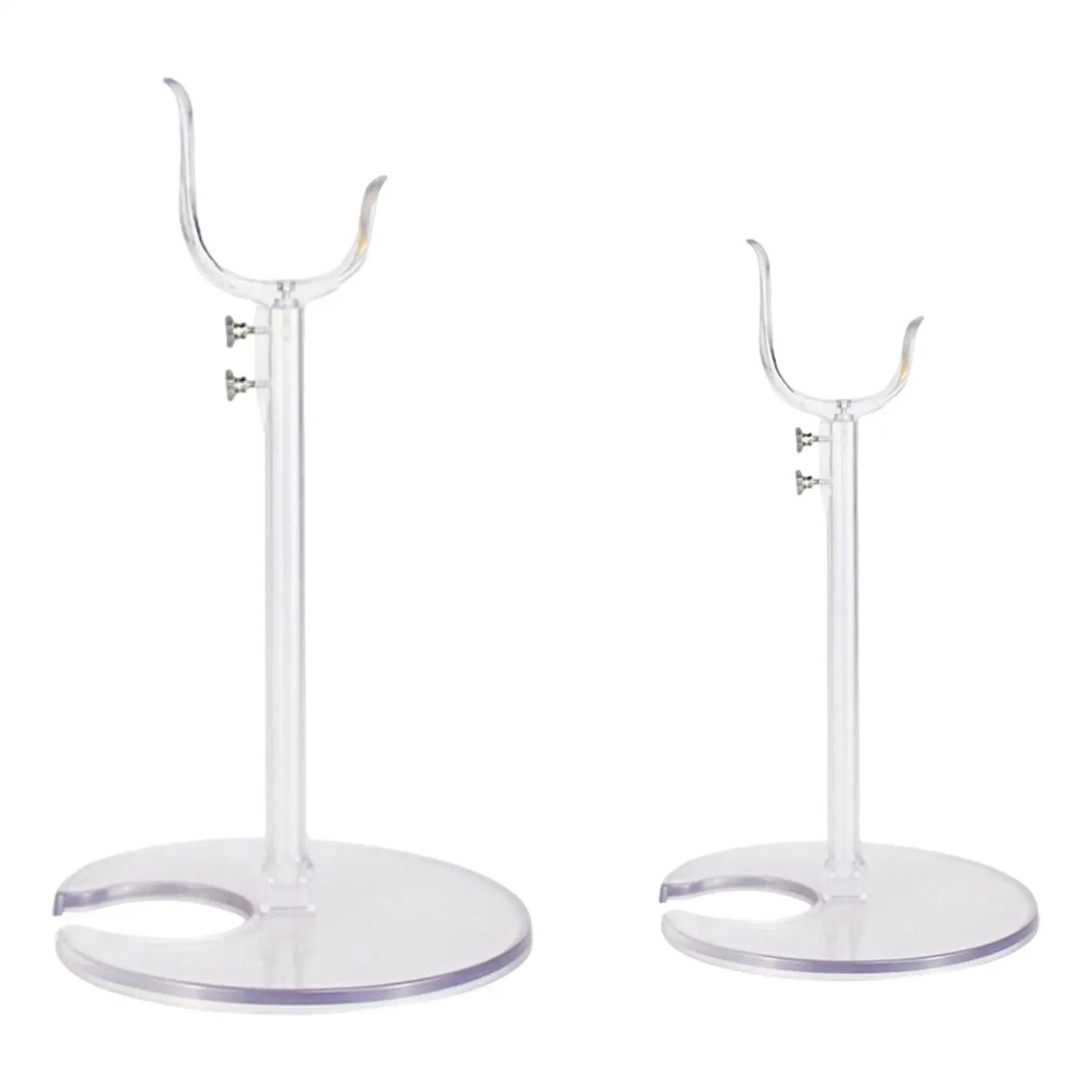 Doll Stand Miniature Figures Doll Holder Adjustable Height Doll Display Holder Clear Action Figures Stand Figure Display Stand