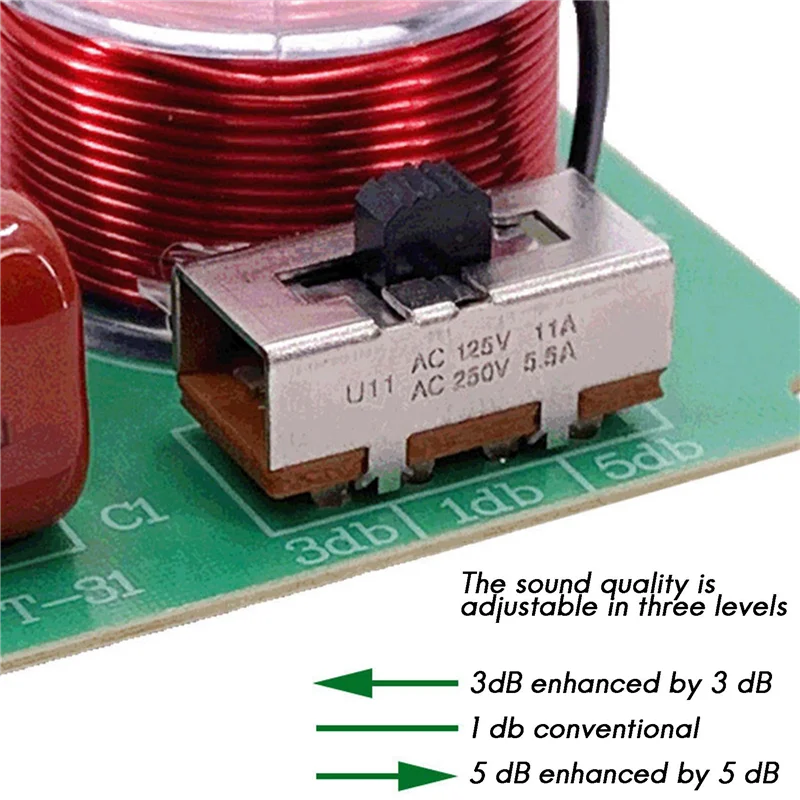 DcnrInsr Crossover Audio 2 Vie 450W – Modulo Divisore Di Frequenza Per Altoparlanti HiFi, Facile Da Installare