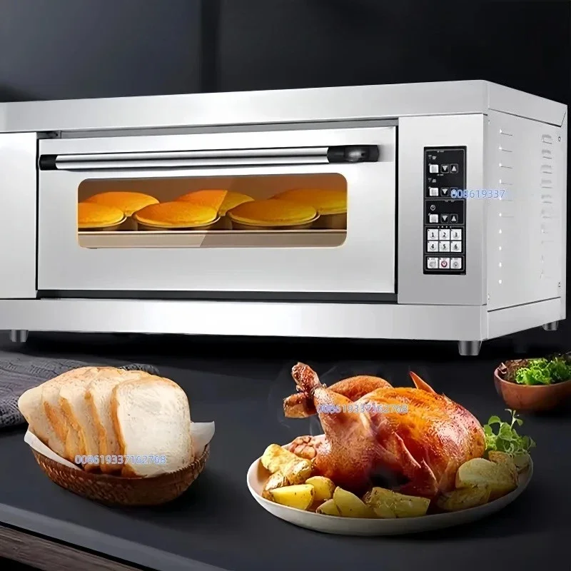 Safety Certified Fast Shipping Stainless Steel Electric Steam Oven Visual Double Glazing Professional Restaurant Baking Oven