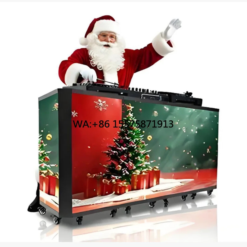 

Customizable LED DJ Booth Indoor&Outdoor P2.604 Dj Table Digital Signage for Mobile DJ at Bars Weddings and Exhibitions