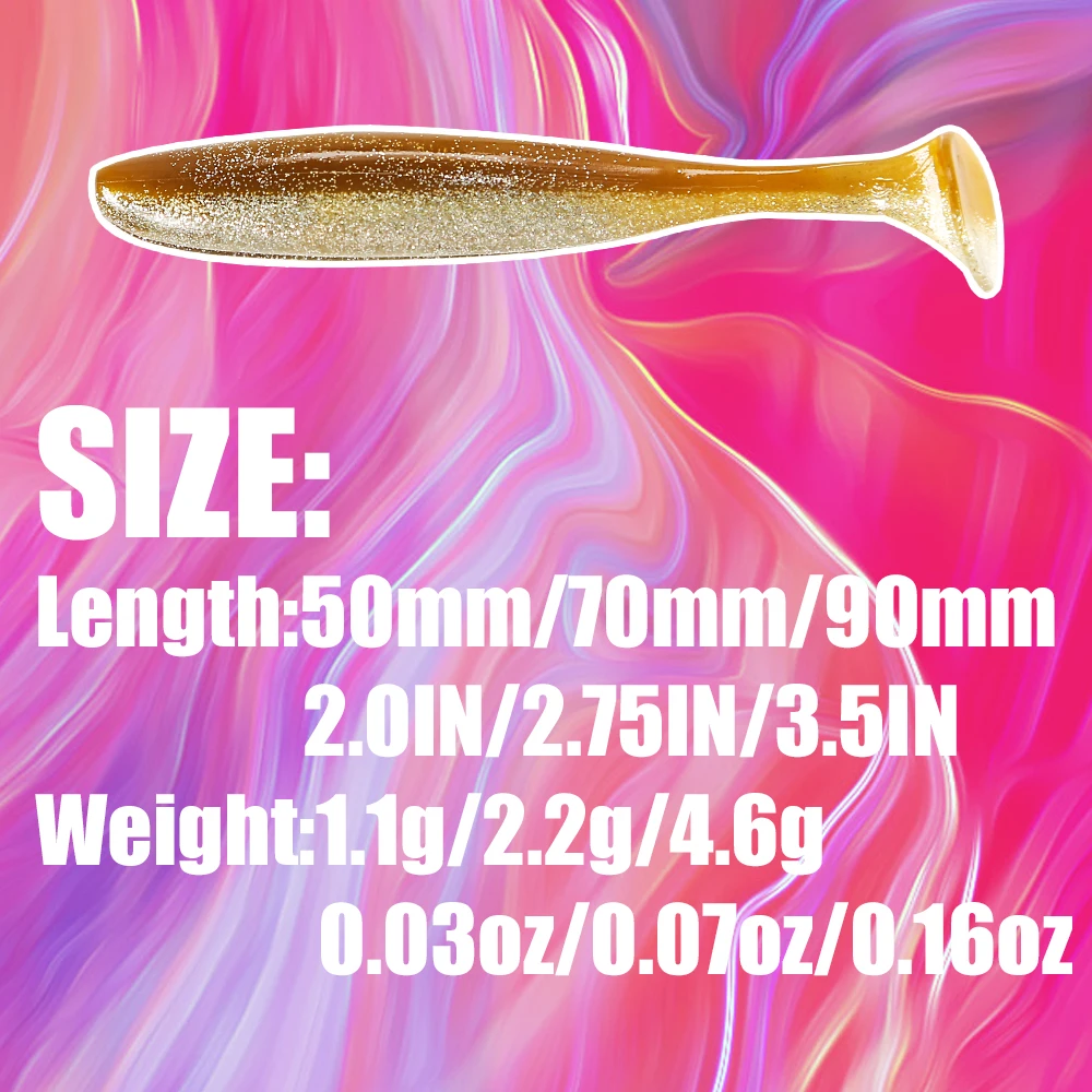 PEAK  Easy shinner Fishing Lures 50mm 70mm 90mm Wobblers Carp Fishing Soft Lures Silicone Artificial Double Color Baits