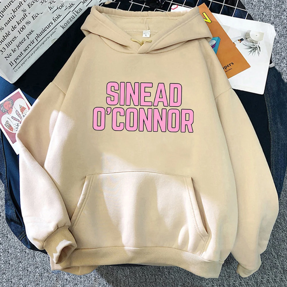 

Sinead O'Connor 1966-2023 Print Hoodies Long Sleeve Mens Casual Sweatshirts with Pocket Famous Singer Graphic Pullovers Male Top