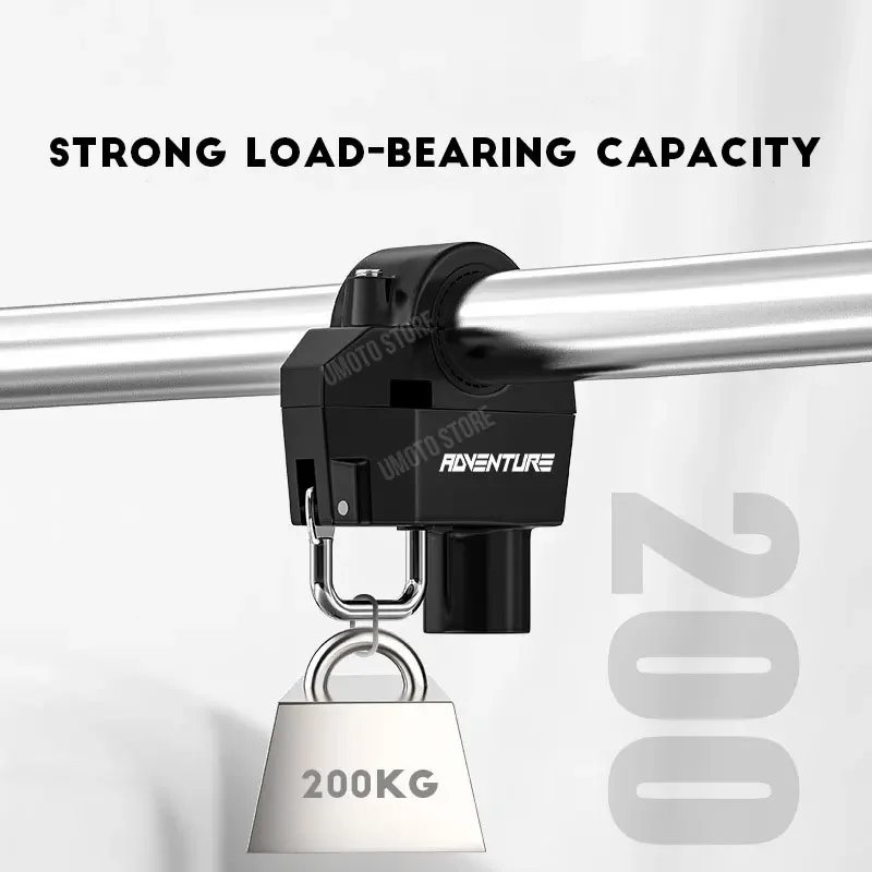 Set Helmet & Motorcycle Anti - theft Lock for ADVENTURE. Universal metal lock, handlebar - mountable, fits e - bikes