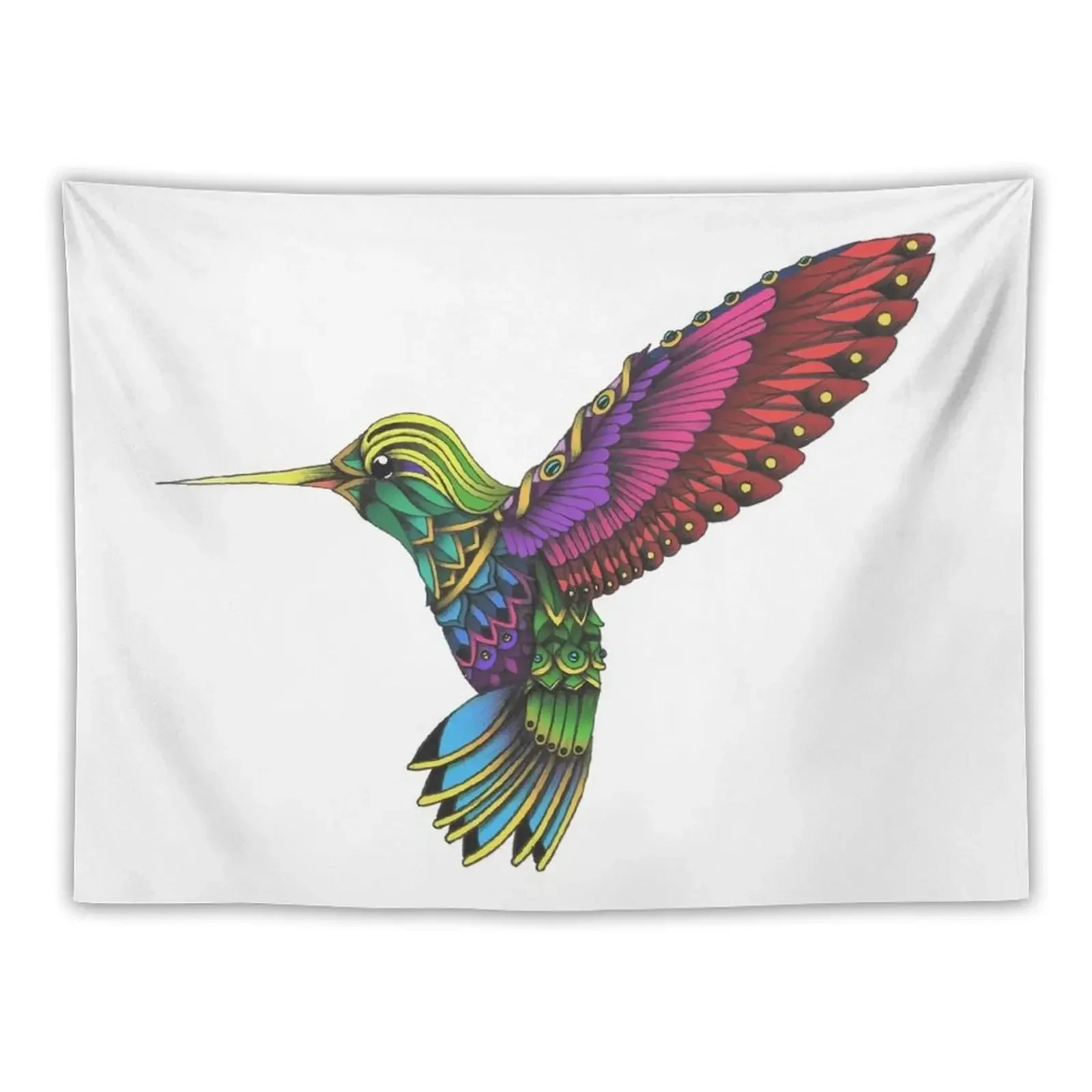 Color Ornate Colibri Tapestry Custom Bedrooms Decor Tapestry