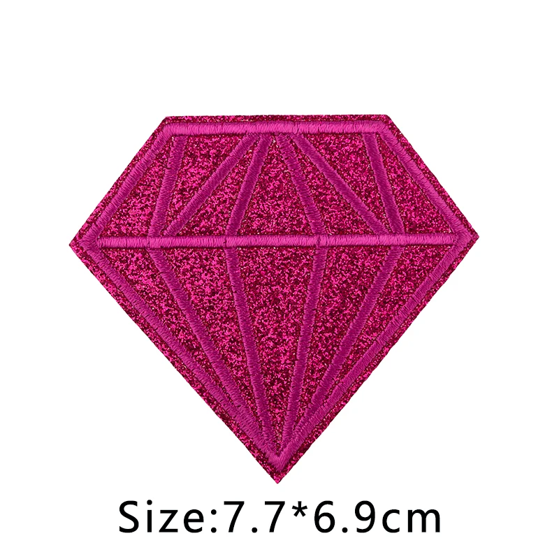 Embroidery Glitter Diamond Patches On Clothes Thermoadhesive Patches For Fashion Women\'s Apparel Shoes Hat Bags DIY Stickers