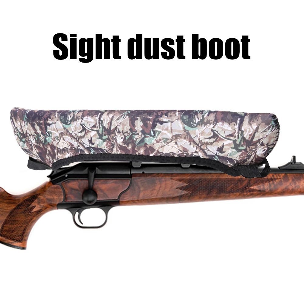 Rifle spotting óptica lente capa à prova de poeira neoprene escopo capa protetora rifle escopo capa caso para 10 em comprimento escopos