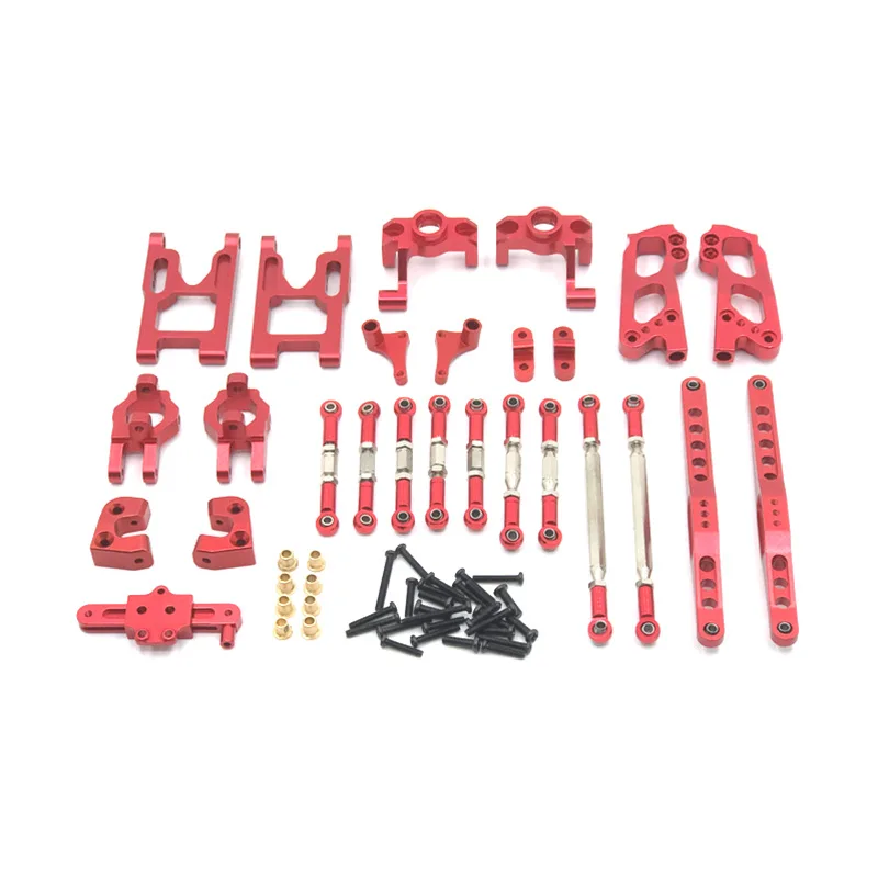 Wltoys 12428 12423 FY03 metalowe zestawy części zamienne ramię wahadłowe pręt łączący kierownicy 1/12 RC zestaw akcesoriów do DIY