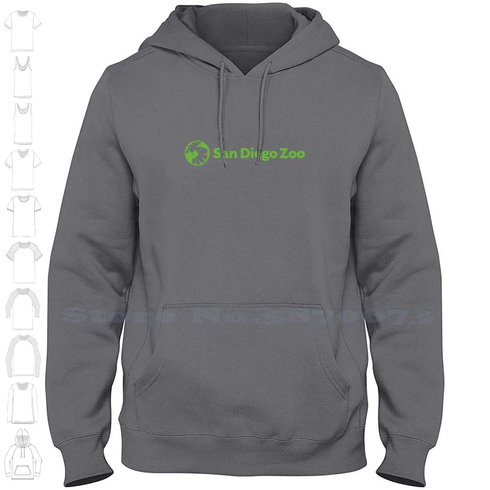 San Diego Zoo Logo Fashion Sweatshirt Hoodie Top Quality Graphic 100% Cotton Hoodies