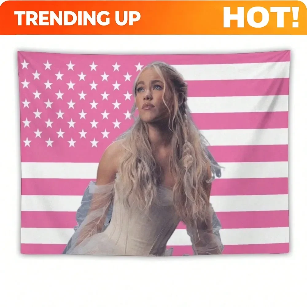 Customization Freya Skye American Flag Tapestry, Suitable For All Kinds Of Festivals, Perfect Tapestry Gift, Suitable For Living