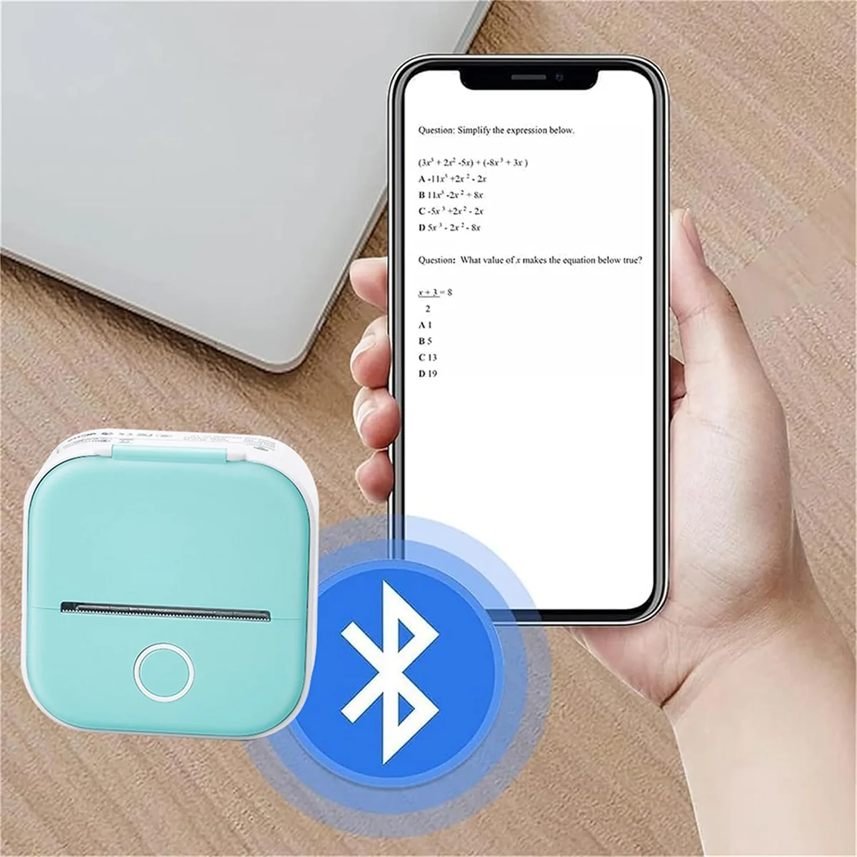 ADP-Doodle Dash Printer,Inkless Bluetooth Sticker Pocket Printer, Portable Bluetooth Printer for Photos, Notes,DIY Scrapbook