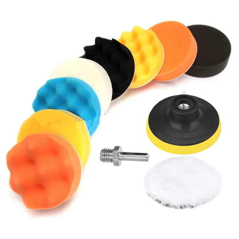 Auto Polieren Schwamm Pads Kit Schaum Pad Puffer Kit Polieren Maschine Wachs Pads für Auto Motorrad Motor Fahrzeug Entfernen Kratzer