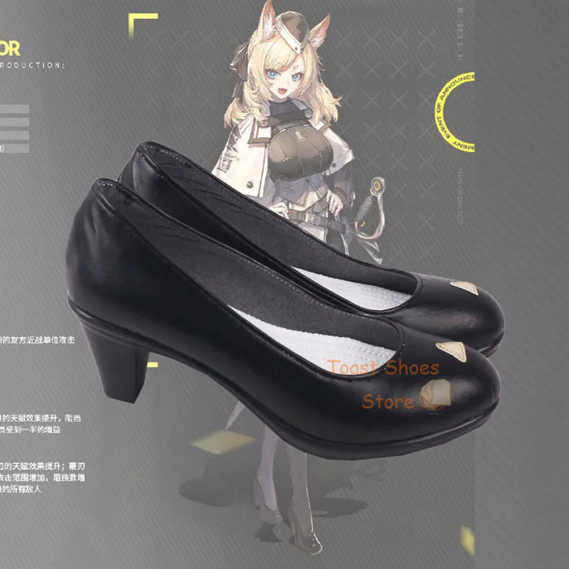 Arknights Whislash Cosplay Chaussures à talons hauts, Jeu d'anime comique, Costume d'Halloween, Prop Shoes, Style sexy