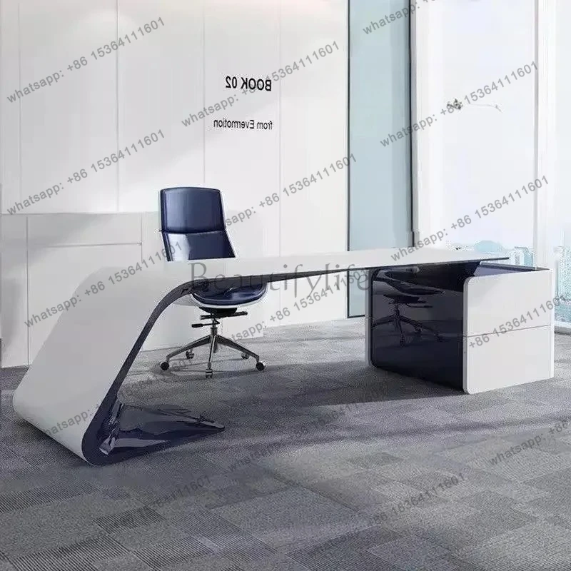 Unique Designer Office Desk Computer Gaming Work Conference Office Desk Boss Unusual Reading Vintage