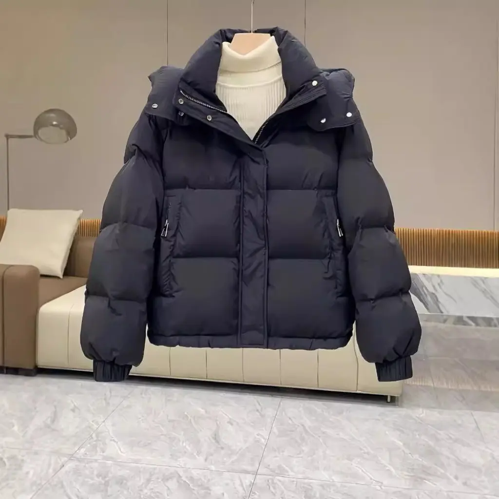 

Women's plus Size Cotton-Padded Jacket Hooded Short down Cotton-Padded Coat Winter Small Coat New