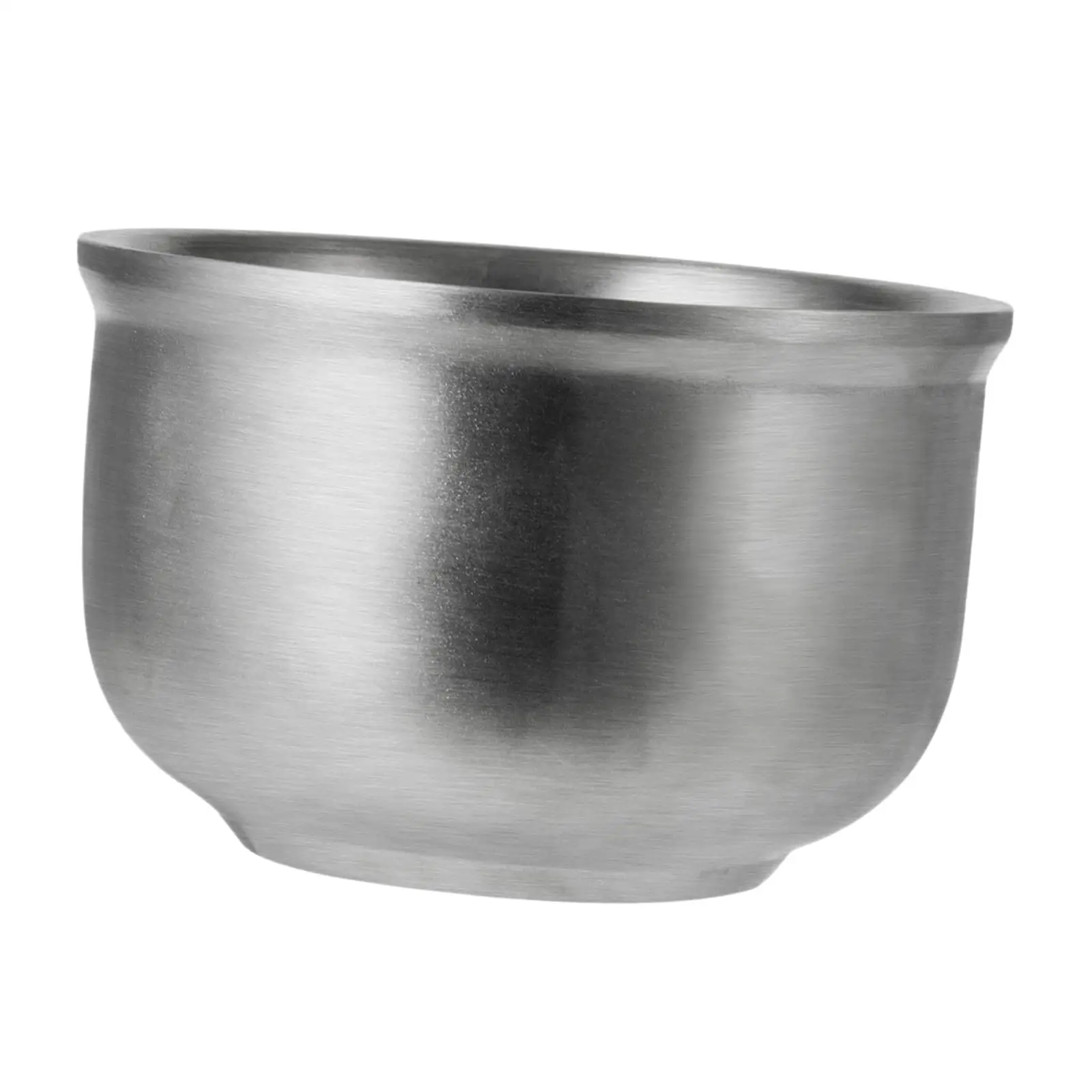 Shaving Soap Bowl Stainless Steel Anti Slip Shave Mug Rich Foam Shaving Cream Bowl for Classic Wet Shave