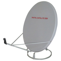 Pole mounted 60cm 80cm 90cm 120cm 150cm 180cm TV antenna Low noise ground mounted Ku band satellite dish antenna