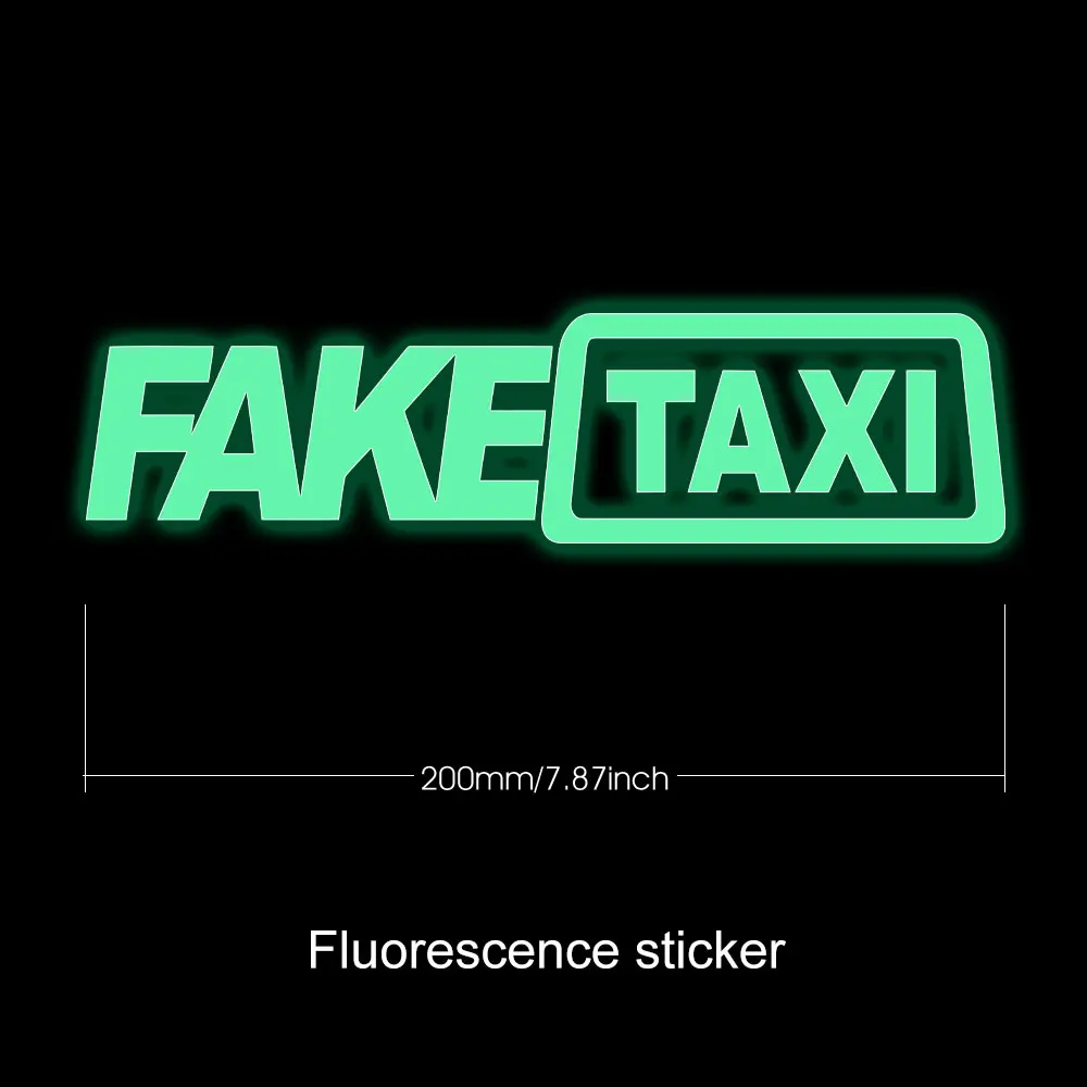ملصق سيارة تاكسي عاكس مزيف ، ملصق فينيل ذاتي اللصق ، مقاوم للماء لهوندا وتويوتا وفولكس فاجن ، بي ام دبليو ، ديكور نافذة مضحك