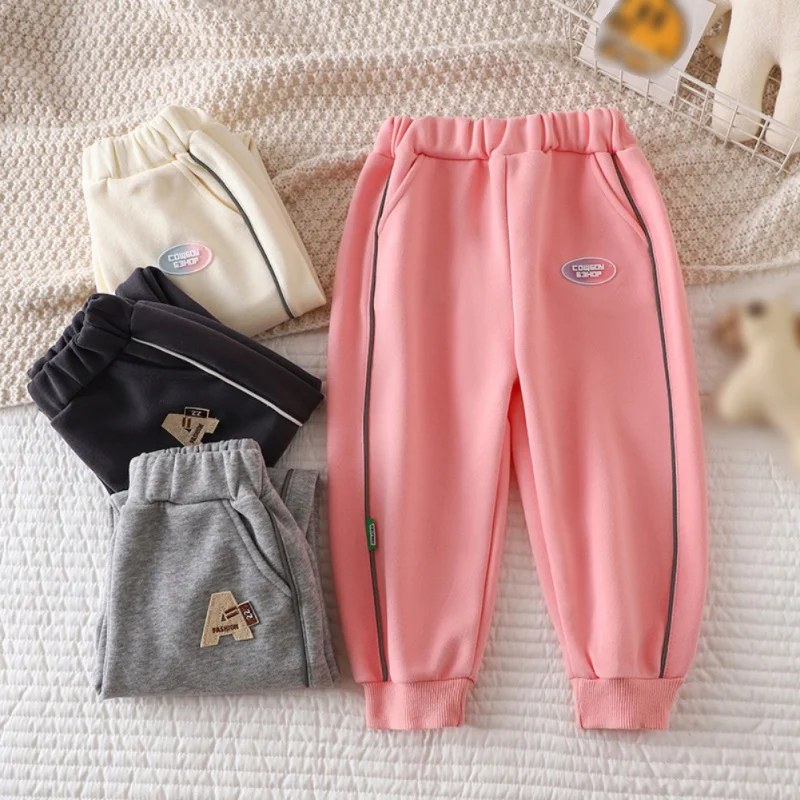 

Осенние детские брюки для мальчиков и девочек, модные дышащие повседневные спортивные брюки