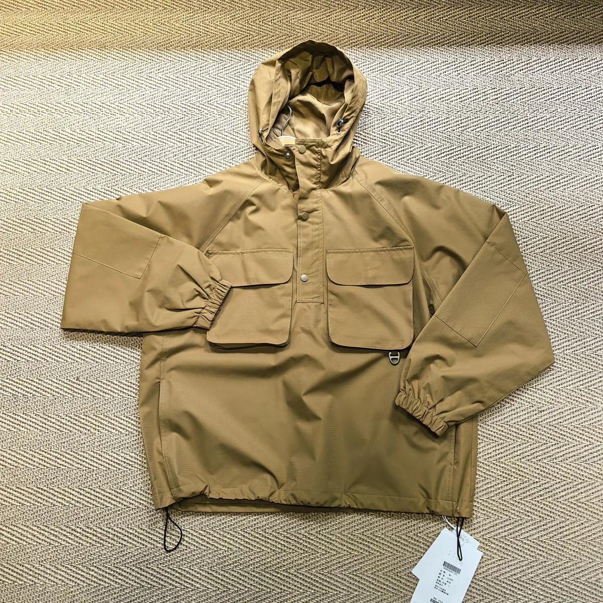 2026 New High-End Fabric with Good Texture Pullover Hooded Jacket Coat Baggy Coat Jacket Retro