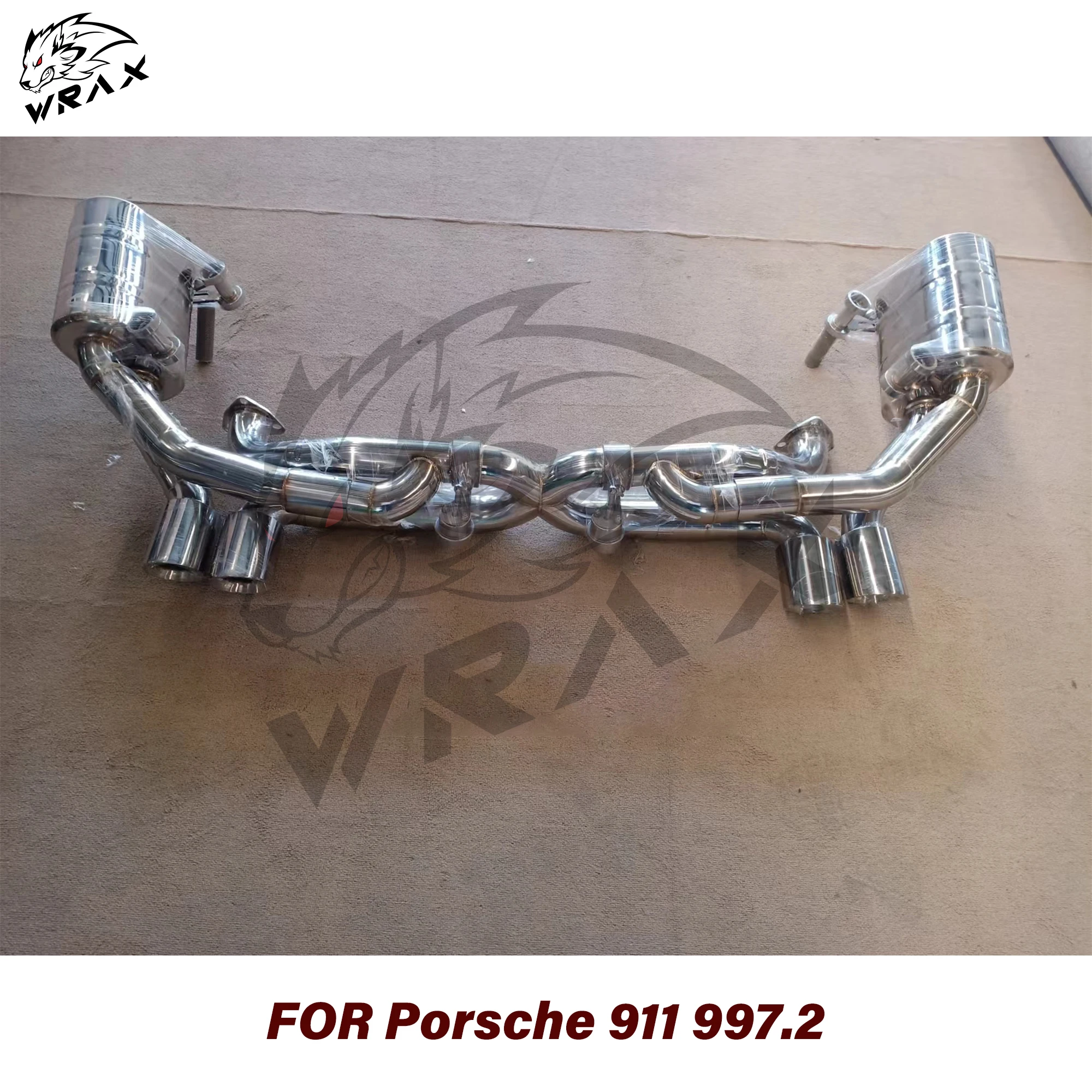 

WRAX Four-tone Exhaust System Upgrade with X-tube design For Porsche 911 997.2, Stainless Steel Catback with Muffler Valves