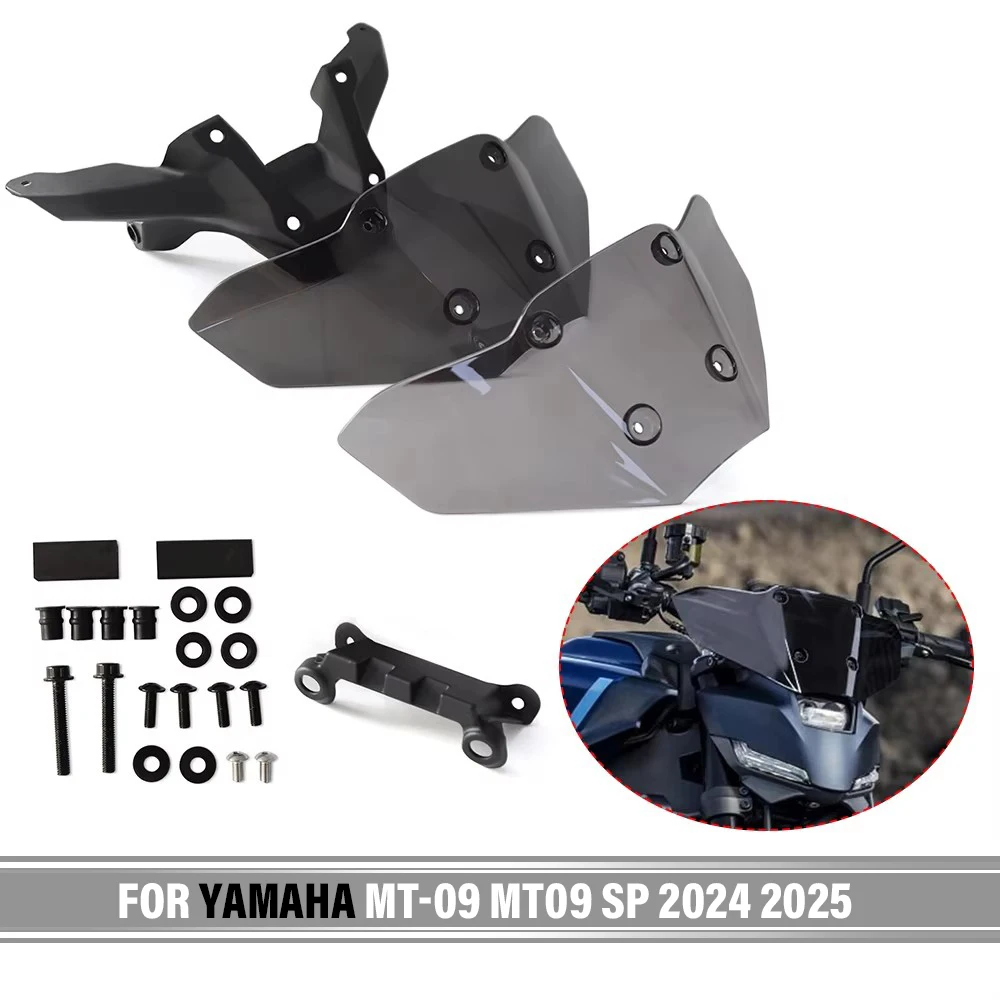

Для YAMAHA MT-09 MT-09 MT09 SP 2024 2025 переднее лобовое стекло аксессуары для мотоциклов переднее лобовое стекло дефлектор ветра обтекатель нижний
