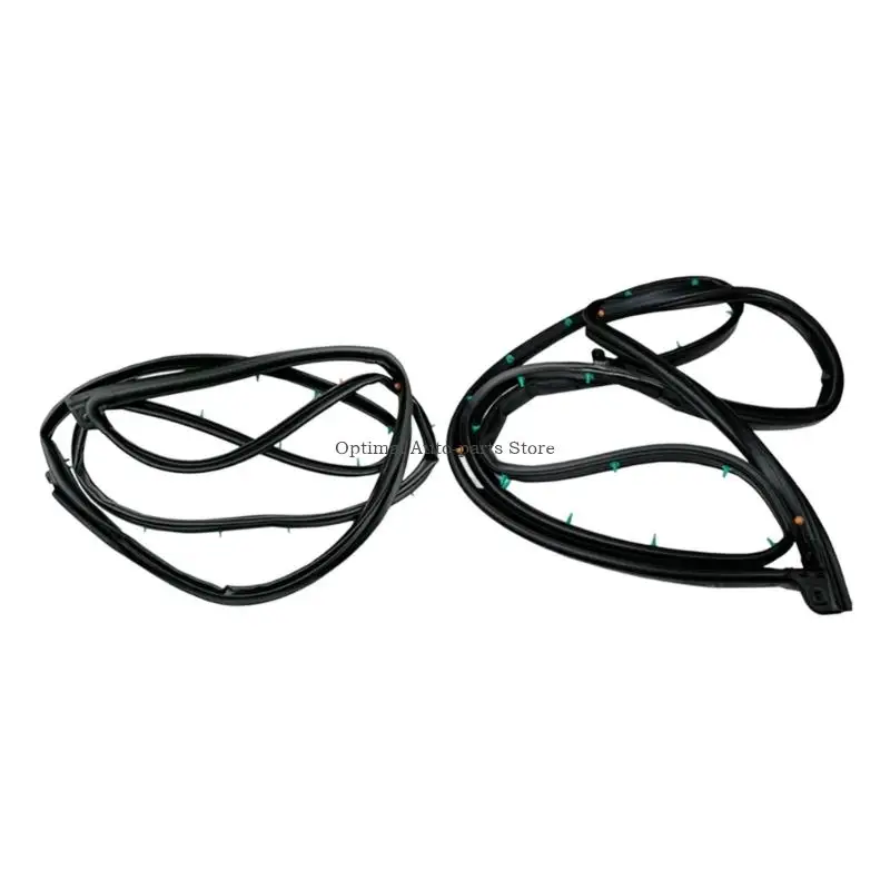  Strong Front Door Weatherstrip Set 82130-2V000 82140-2V000 Suitable for Vehicle 2012 to 2017 Enhances Noise Reduction