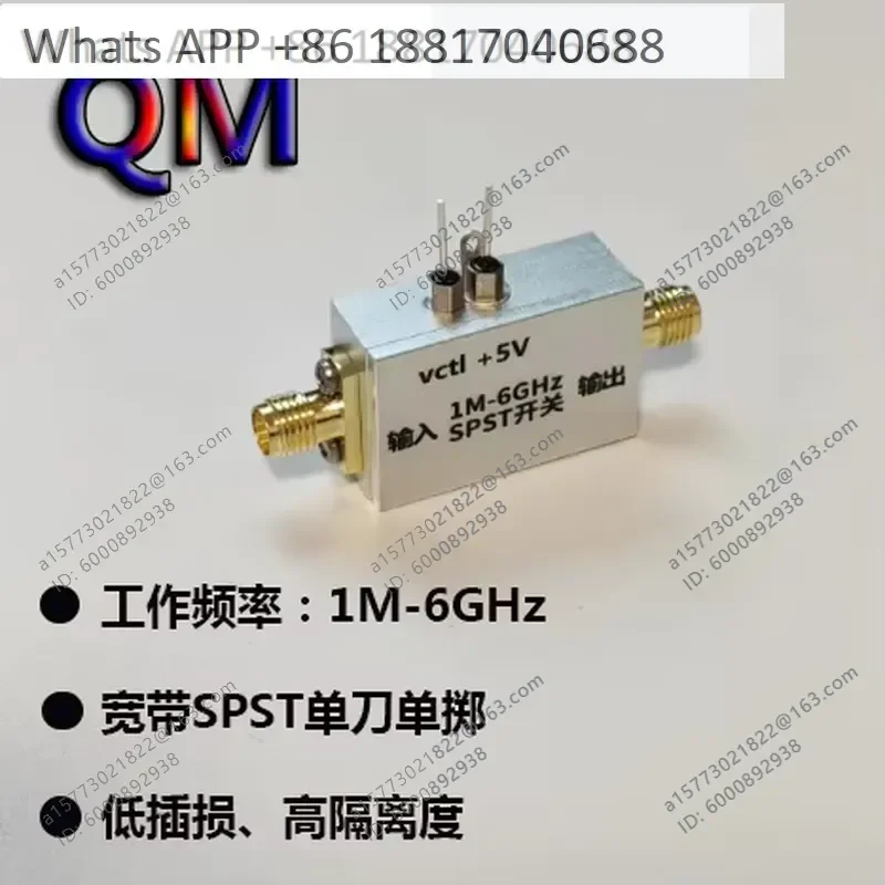1PC for 1M-6GHz SPST Switch Modulator Signal On-Off Control