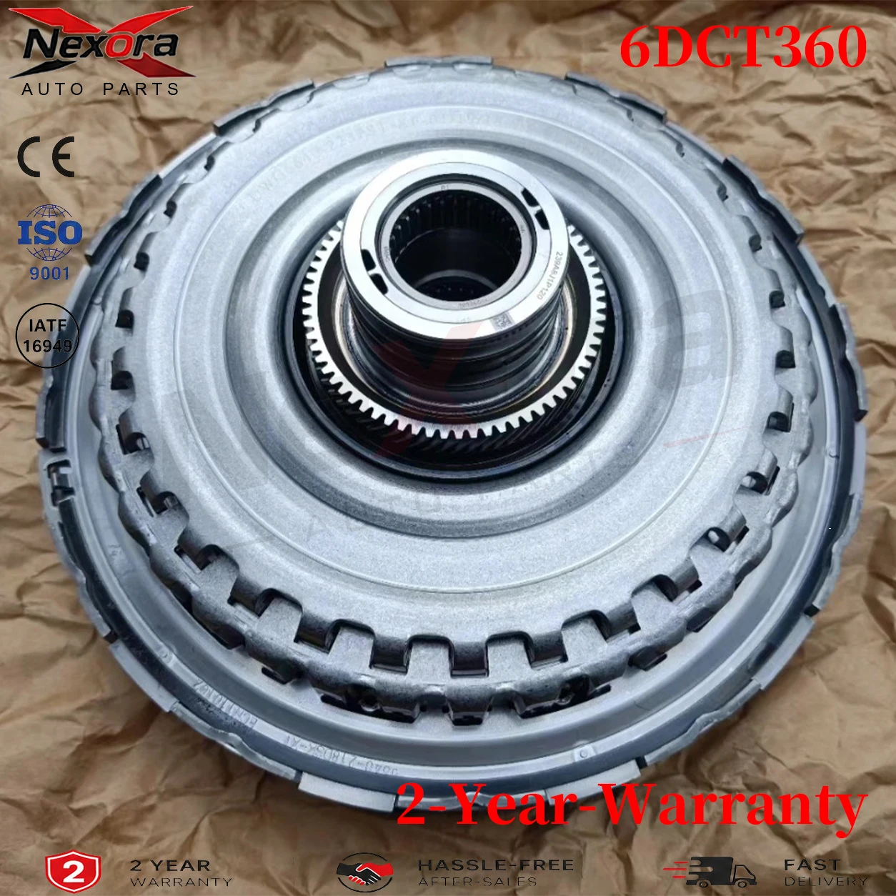 New 6DCT360 DCT360 Dual Clutch Assembly W/ Buffer Disc 1268154A-QX 10010218 For MG6 Roewe RX5 Zotye T600 T700 1.5T 2.0T 14-21