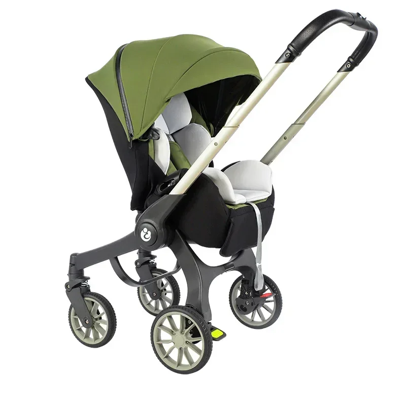 4-in-1 baby two-way stroller Multifunctional newborn baby stroller 3in1 Foldable Basket type seat