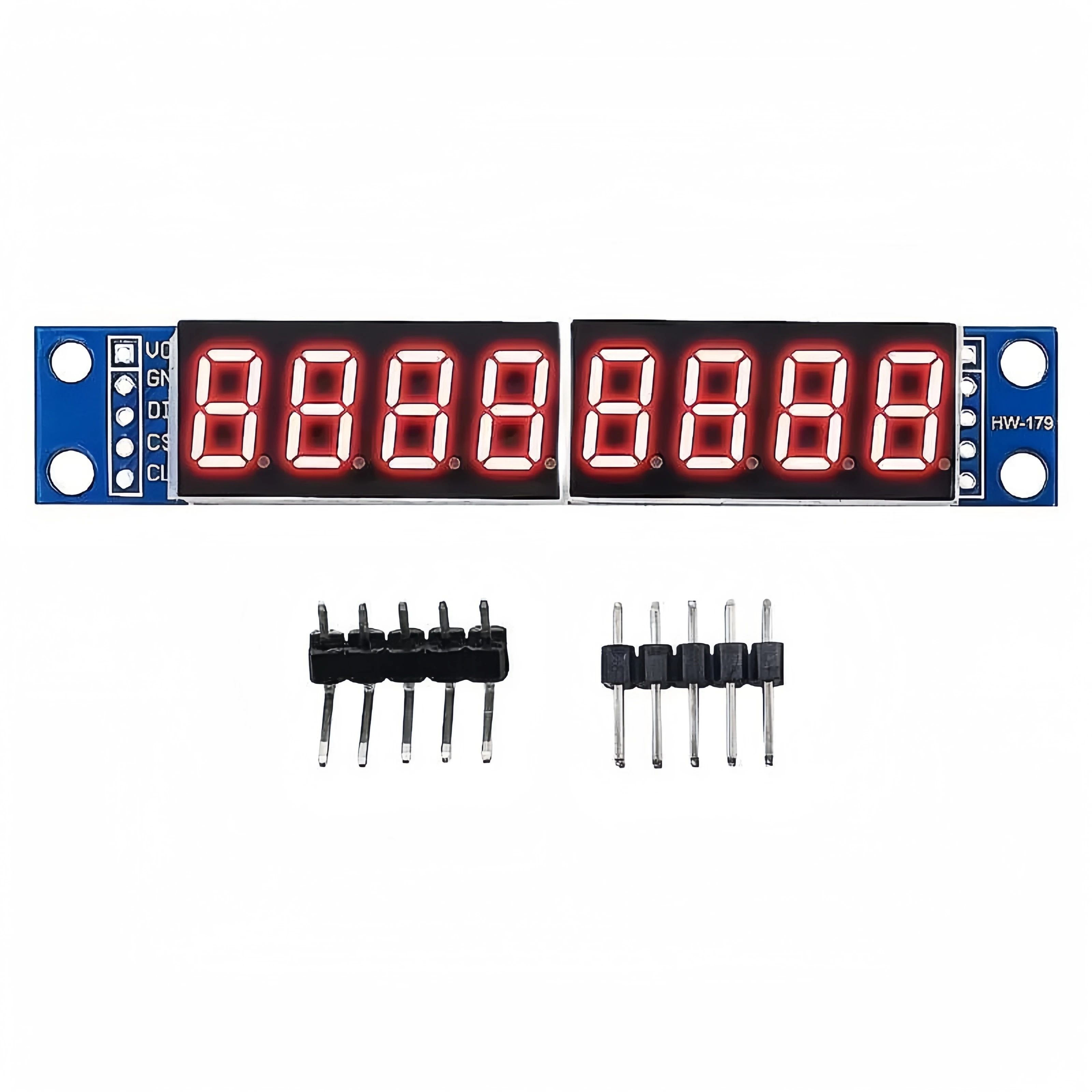 MAX7219 CWG 8-Digit Digital Tube Display Control Module Red Three IO for Arduino