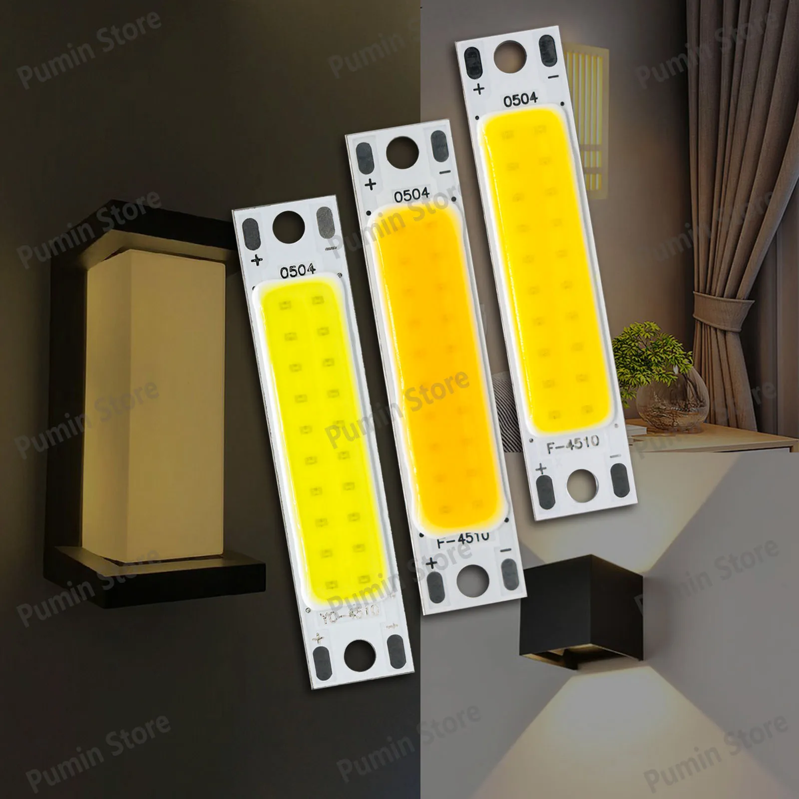 

Led 5W lights COB Strip Wall Lamp Accessory DC15-17V Lighting Bulb light source White Neutral Warm light For Corridor Light 8pcs