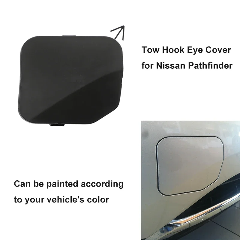 For Nissan Pathfinder 2013 2014 2015 2016 Car Front Bumper Tow Eye Hook Cover Black Exterior Accessories Replacement 622A0-3KA0A