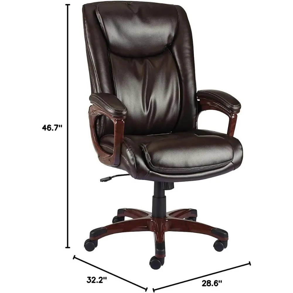 2263720 Westcliffe Bonded Leather Managers Chair Brown