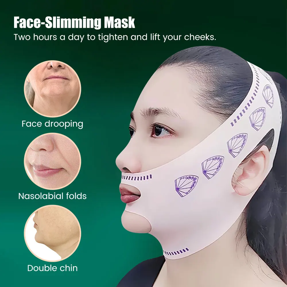 Breathable V Face Band Cheek Lift Up Face Thin Mask Reduce Double Chin V-Line Shaping Bandage Anti Wrinkle Face Bandage