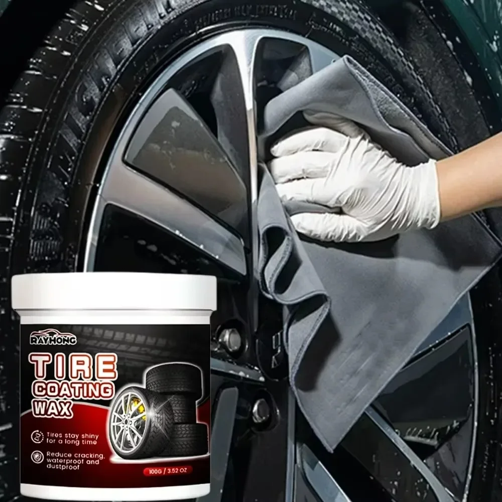 Car Tire Cleaner Rust Removal Coating Wax Auto Motorcycle Bicycle Tyre Rim Prevent Crack Polishing Maintenance Cleaning Agent