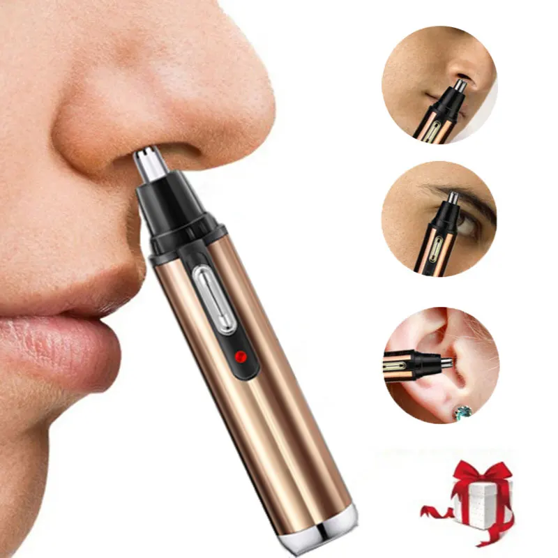 Electric Nose and Ear Trimmer USB Rechargeable Waterproof Trimmer for Men Nose Hair Trimmer High Speed Rotating Head Clipper