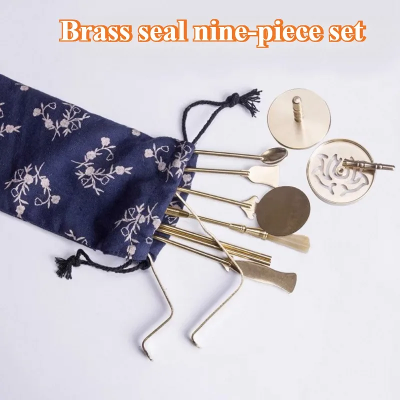 9 Pcs Incense Utensils Introduction Set Incense Seal Tool Home Indoor Tea Room Sealed Extension Fragrance Supplies Accessories