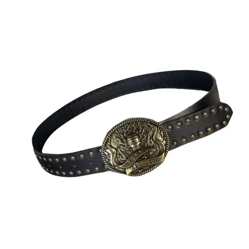 

39BD Unique Waist Belt Unique Simple Buckle for Stage Dancers Costume Jewelry Waist Body Jewelry Modern Buckle