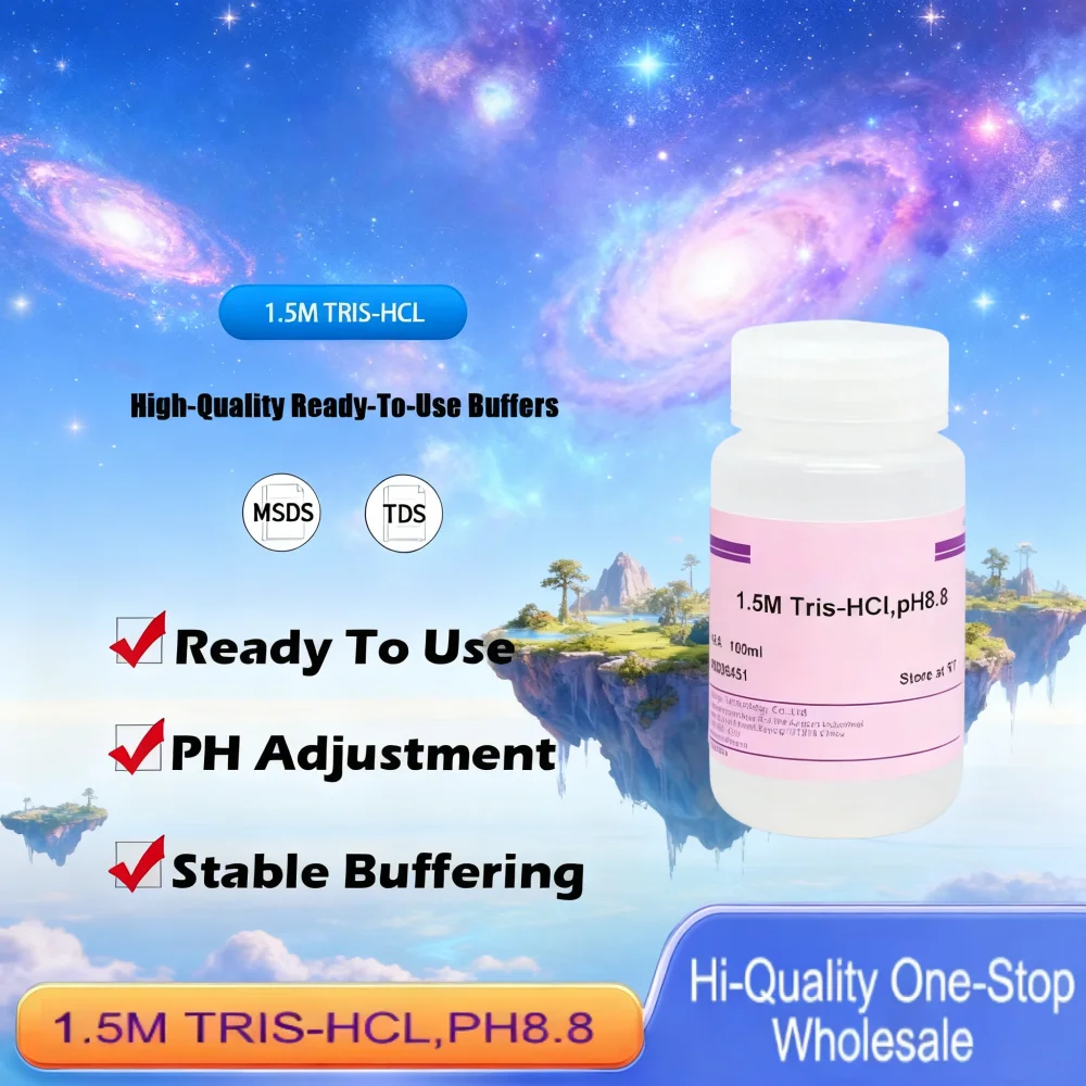 1.5m Tris-hcl, Ph 8.8 Buffer Solution For Ph Adjustment And Laboratory Applications Original Product