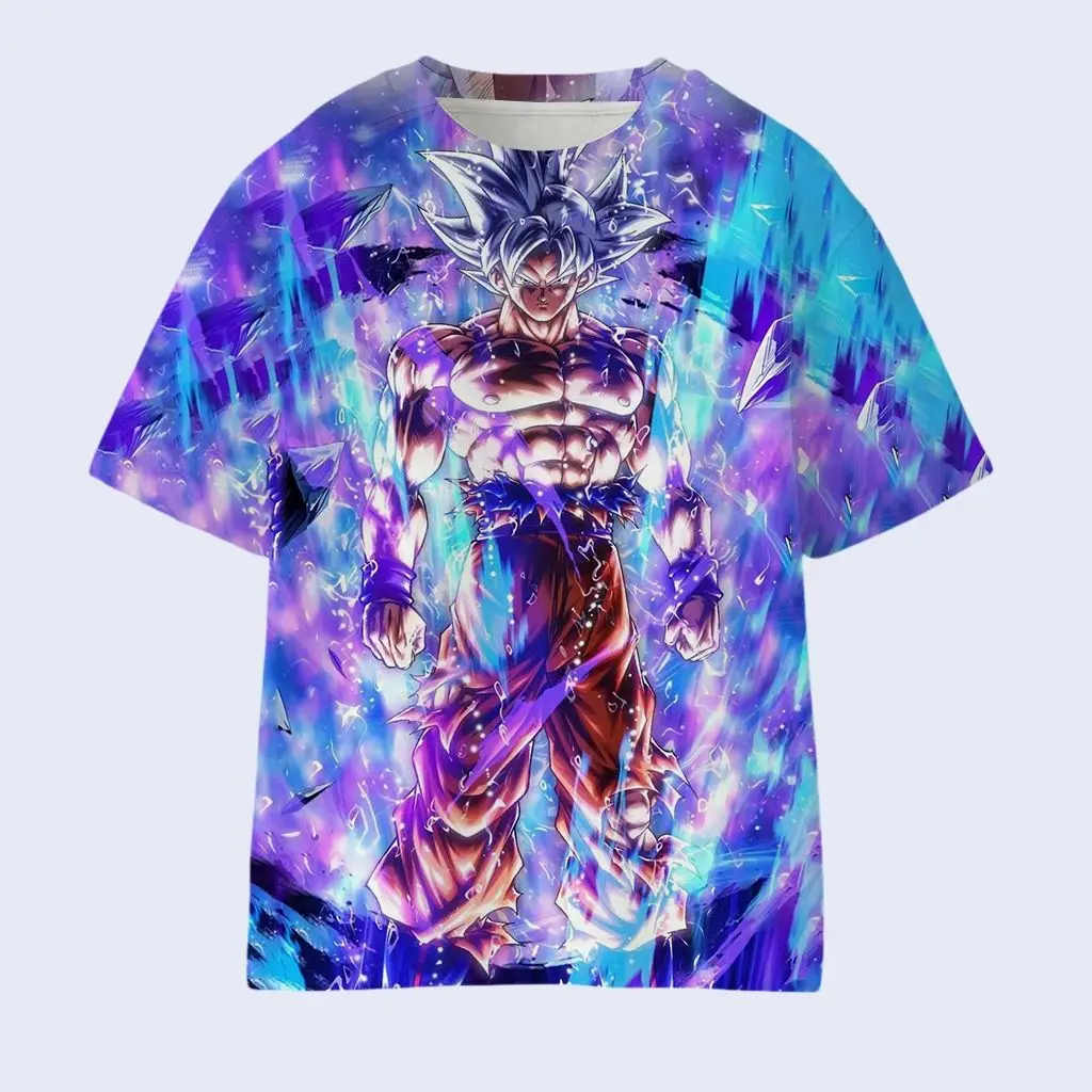 2026 Classic Anime Dragon Ball Character 3D Printed T-shirt Y2K Style Unisex&children's Layered Must-have for Summer and Autumn view 2