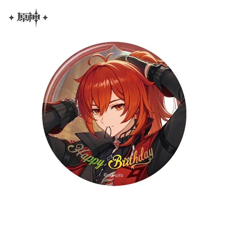 Sunsyea Genshin Impact officiële merchandise miHoYo originele 2025 verjaardagsserie badge Alhaitham Ayato Wanderer Diluc Venti Xiao